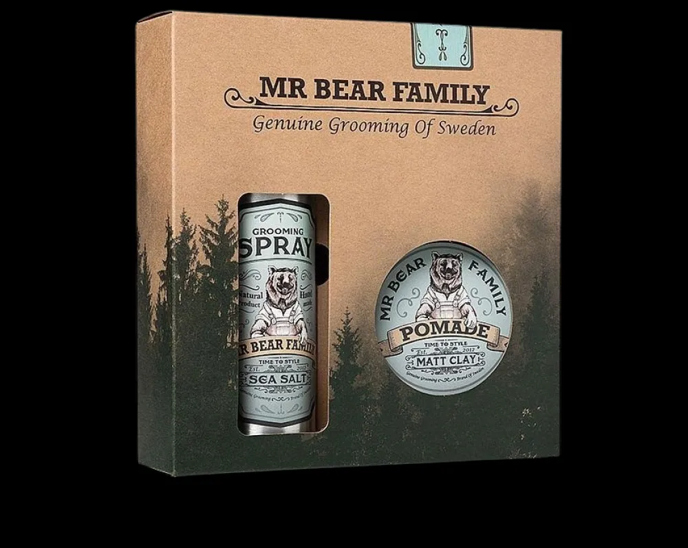 Mr Bear Family Hiusvahat>Hair Kit Matt Clay & Salt Spray Springwood