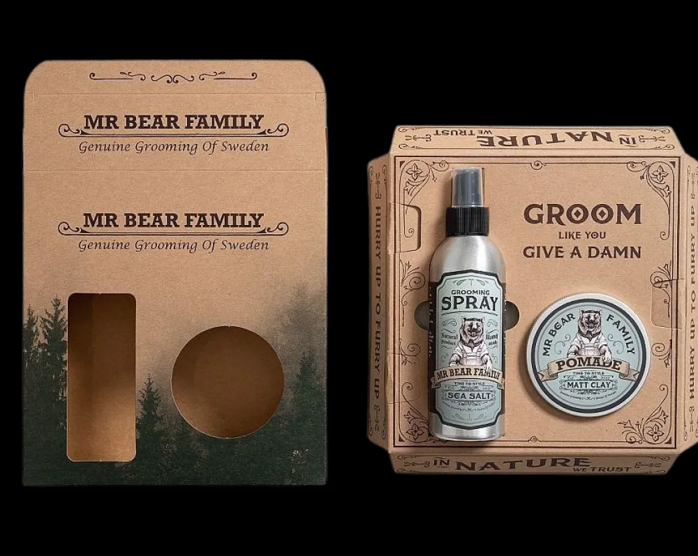 Mr Bear Family Hiusvahat>Hair Kit Matt Clay & Salt Spray Springwood