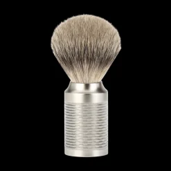 Muhle Partasudit>Partasuti Rocca Silvertip Badger Matte Silver