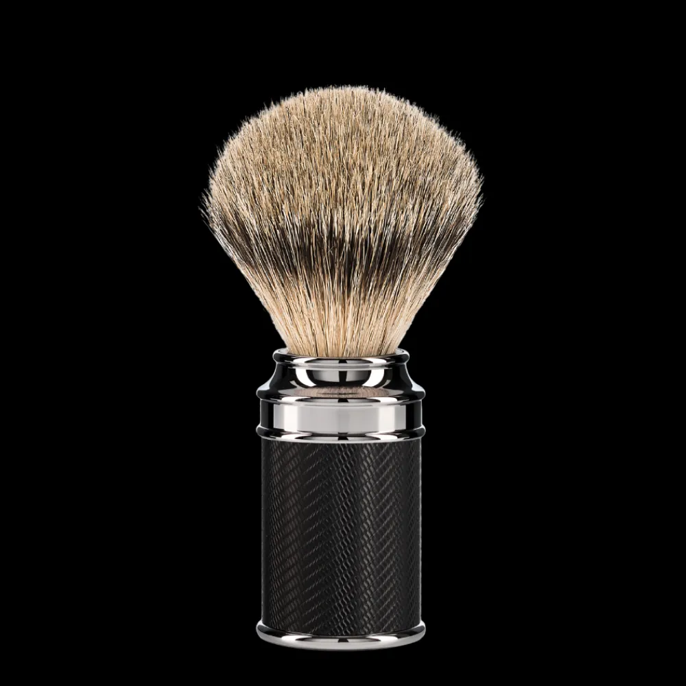 Muhle Partasudit>Partasuti Traditional Silvertip badger Black