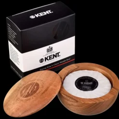 Kent Combs Parranajovoiteet>Shave Soap In Wooden Bowl